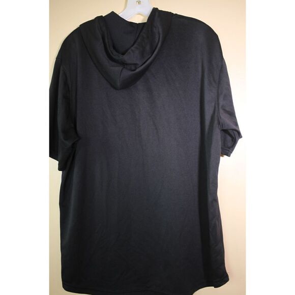 Vintage And 1 Black Short Sleeve Hoodie - Size Large - Picture 4 of 4